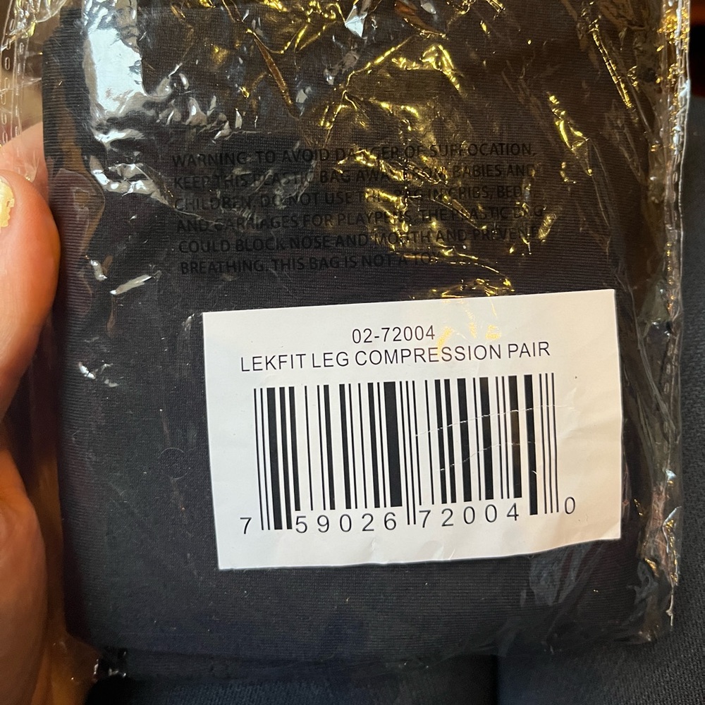 LEKFIT thigh high compression tights one size fits all! NWT SEALED BAG